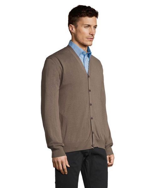 Chaqueta de punto hombre cuello pico