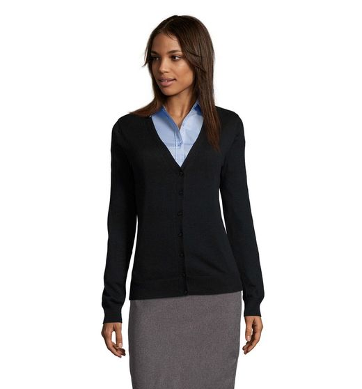 Chaqueta de punto mujer cuello pico