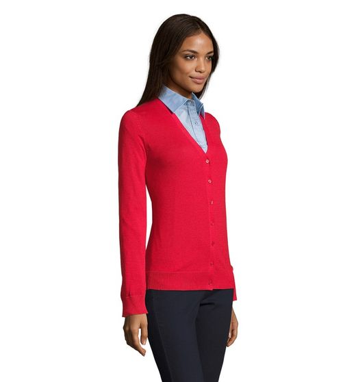 Chaqueta de punto mujer cuello pico