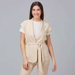 Chaqueta mujer cuello smoking colores