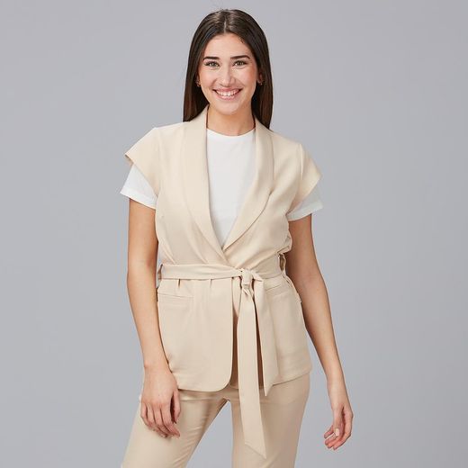 Chaqueta mujer cuello smoking colores