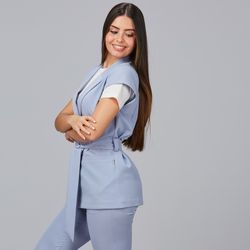 Chaqueta mujer cuello smoking colores