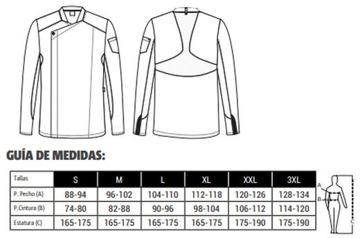 Veste de cuisine unisexe, différentes couleurs