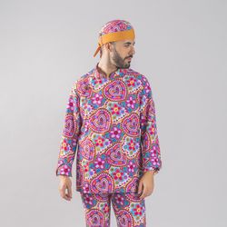 Vestes de cuisine unisexes imprimées Agatha