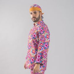 Vestes de cuisine unisexes imprimées Agatha