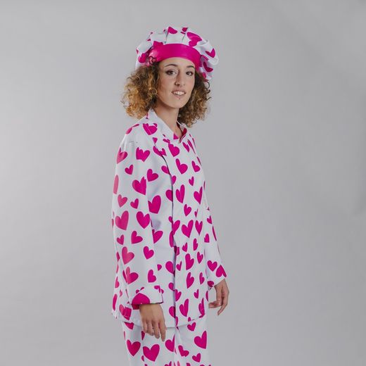 Vestes de cuisine unisexes imprimées Agatha