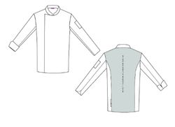 Vestes de cuisine unisexes imprimées Agatha
