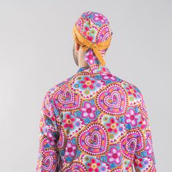 Vestes de cuisine unisexes imprimées Agatha