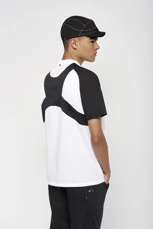 Chaquetilla beisbolera blanco/negro