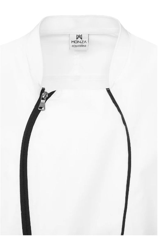 Veste zippée blanche pour hommes