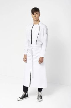 Veste zippée blanche pour hommes