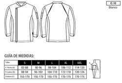 Chaquetilla blanca Cremallera mujer