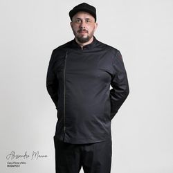 Veste zippée unisexe blanche ou noire