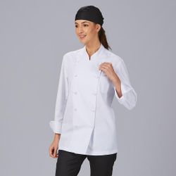 Chaquetilla unisex botón forrado blanco