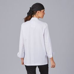 Chaquetilla unisex botón forrado blanco
