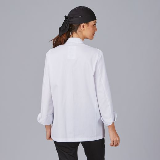 Chaquetilla unisex botón forrado blanco