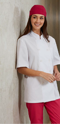 Chaquetilla unisex MC popelín blanco