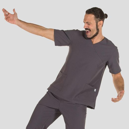 Conjunto sanitario unisex gris o arena