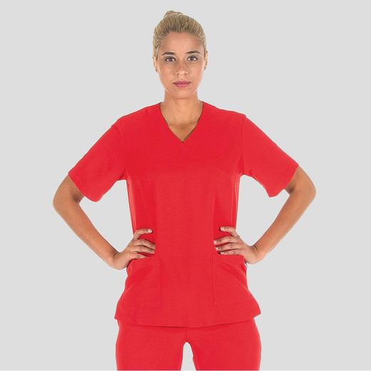 Conjunto sanitario unisex rojo o burdeos