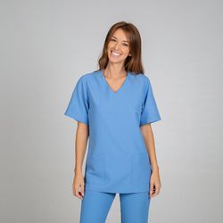 Conjunto sanitario unisex varios tonos azul