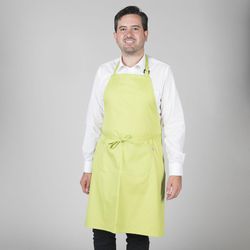 Tablier à bavette avec poche colorée