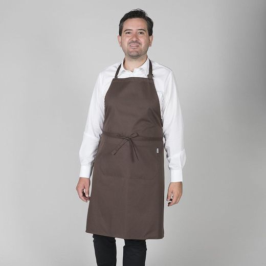 Tablier à bavette avec poche colorée