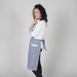 Delantal con puntilla Vichy colores