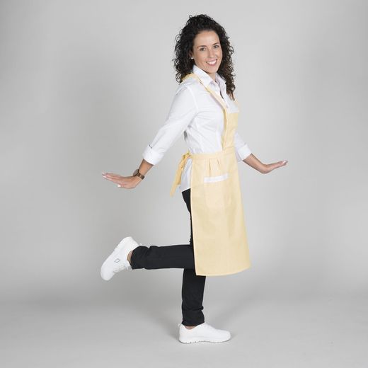 Delantal con puntilla Vichy colores