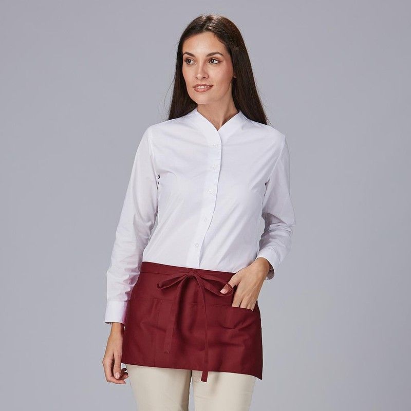 Delantal corto antimanchas colores Negro