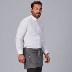 Delantal corto bolsillo cartera colores