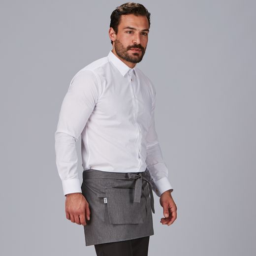 Delantal corto bolsillo cartera colores