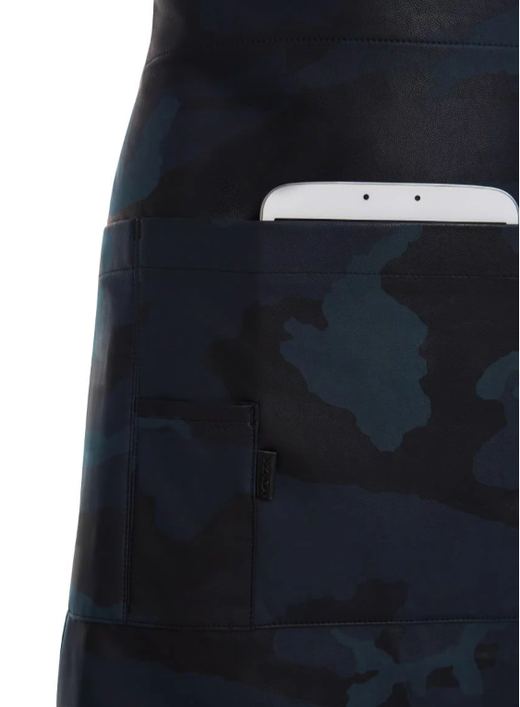 Delantal corto camuflaje azul