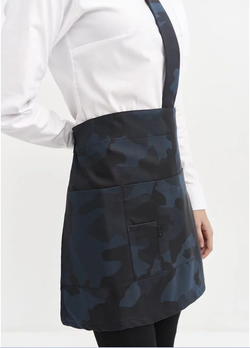 Delantal corto camuflaje azul