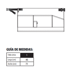 Delantal corto camuflaje azul