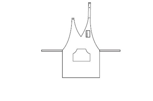 Delantal Bistro antimanchas colores