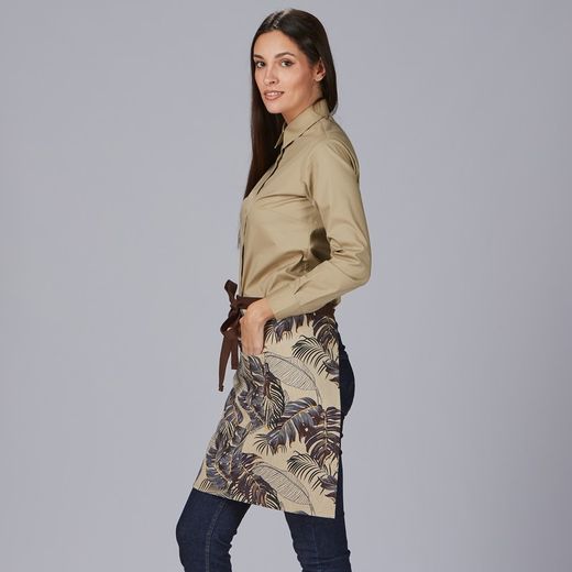 Delantal corto Flores