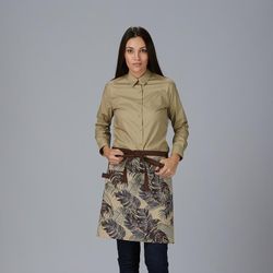 Delantal corto Flores