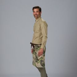 Delantal corto Flores