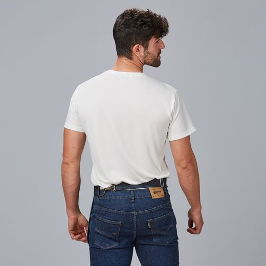 Delantal corto vaquero y piel