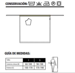 Delantal Francés cerrado colores