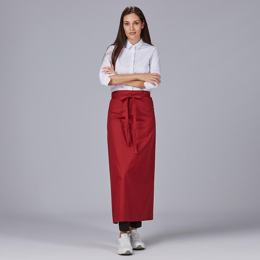 Delantal francés 100cm colores Blanco