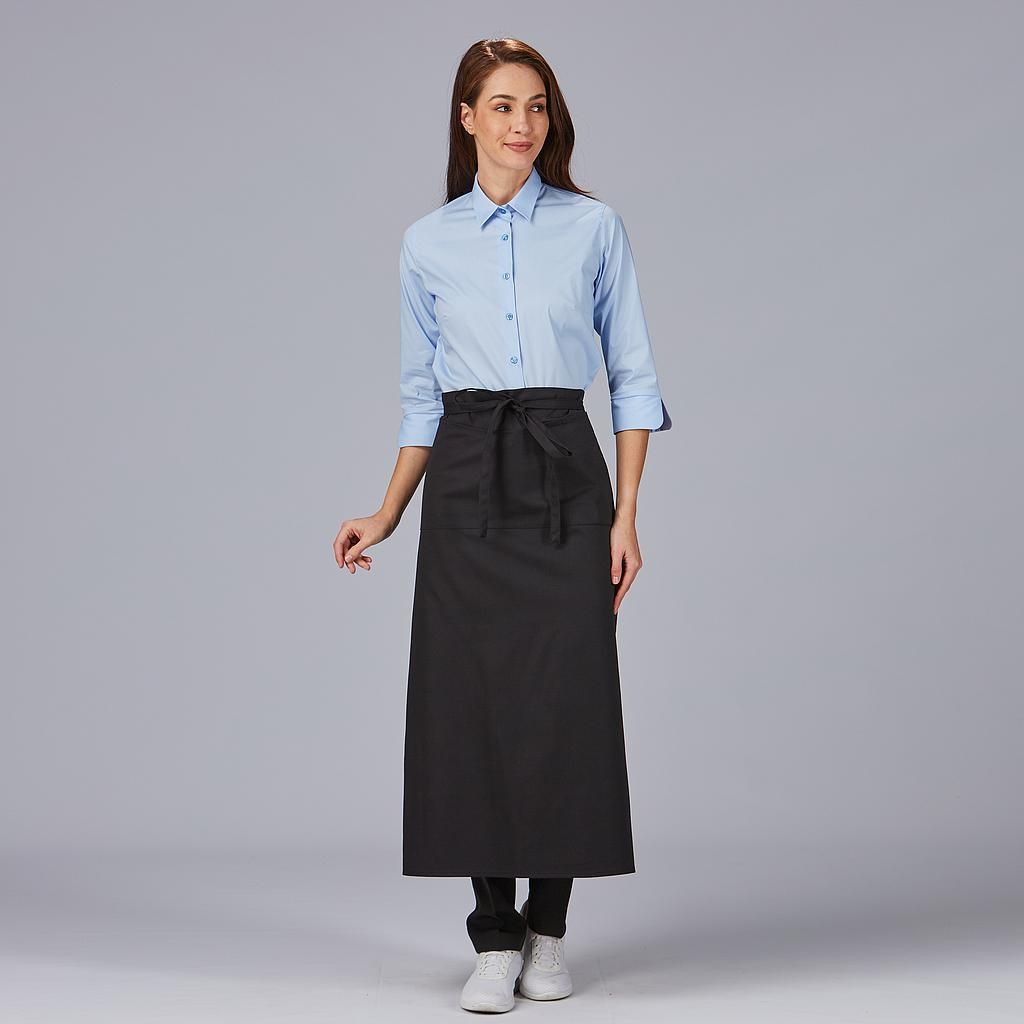 Delantal francés con bolsillo Colores 90cm Blanco