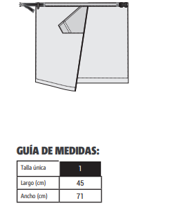 Delantal francés transparente