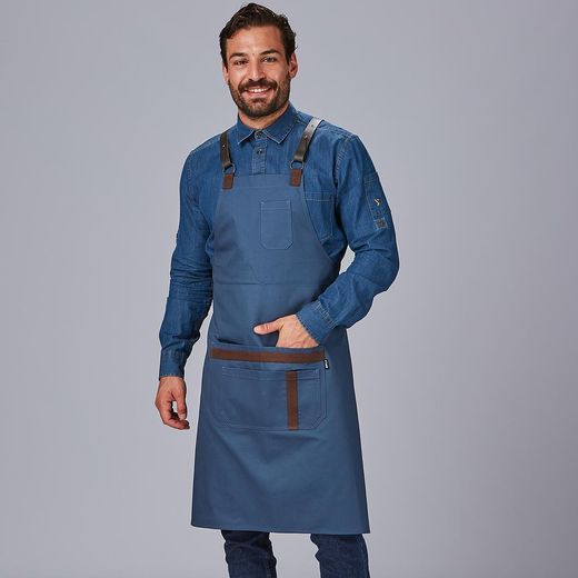 Delantal herrajes piel colores