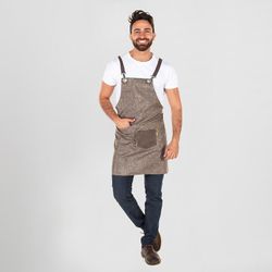 Tablier aux couleurs de l'hôtellerie ou du commerce