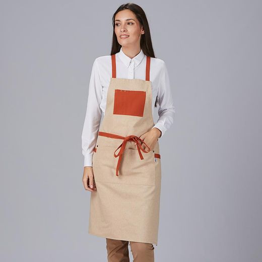 Delantal peto bolsillo colores