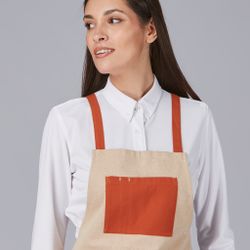 Delantal peto bolsillo colores