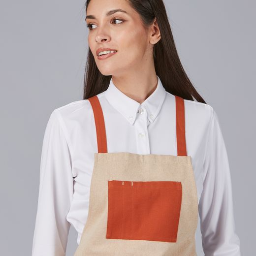 Delantal peto bolsillo colores