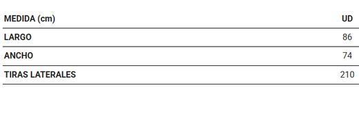 Delantal peto cinta rayas colores