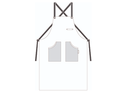 Delantal peto cinta rayas colores